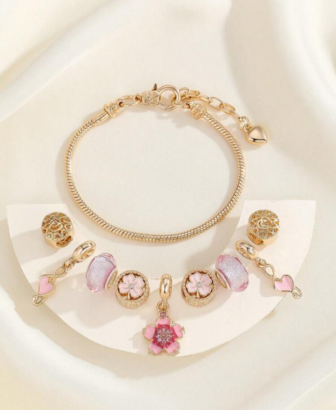 Flower Bomb Charm Bracelet