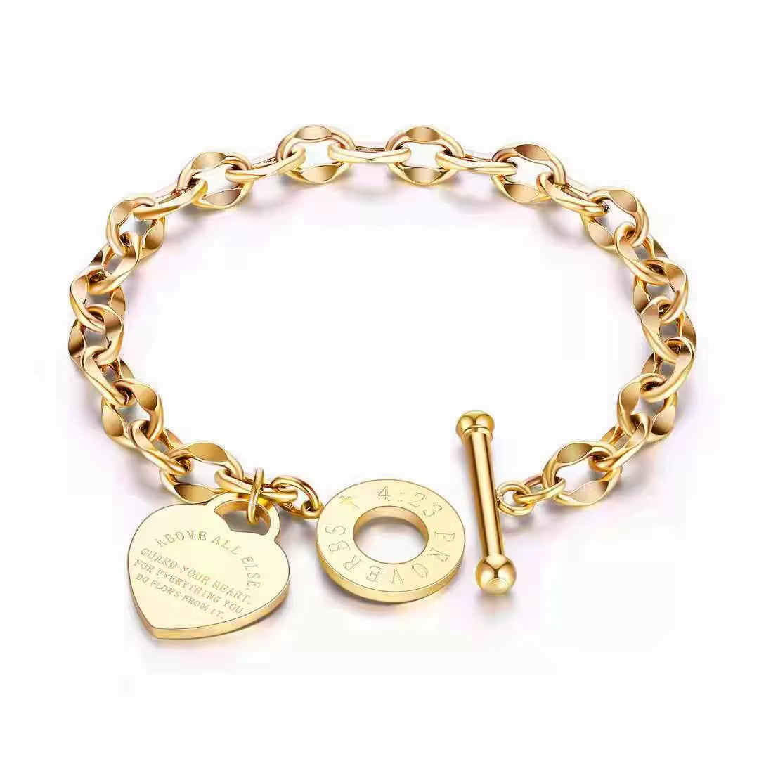 Heart Charm Bracelet